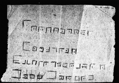 Photo by courtesy of Dr. Inge Jadi, Prinzhorn Sammlung, Heidelberg (mirror image) photo of the first Leaf (mirror image)